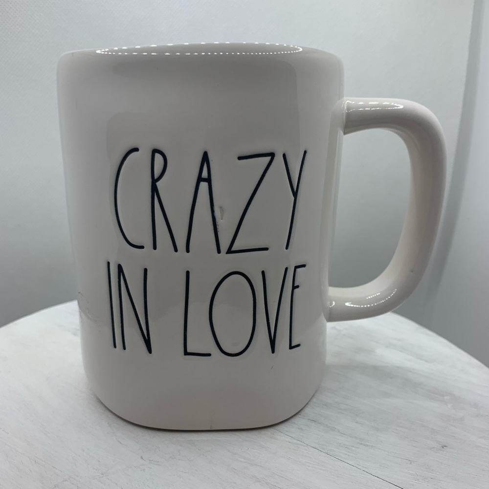 Rae Dunn CRAZY IN LOVE mug VHTF